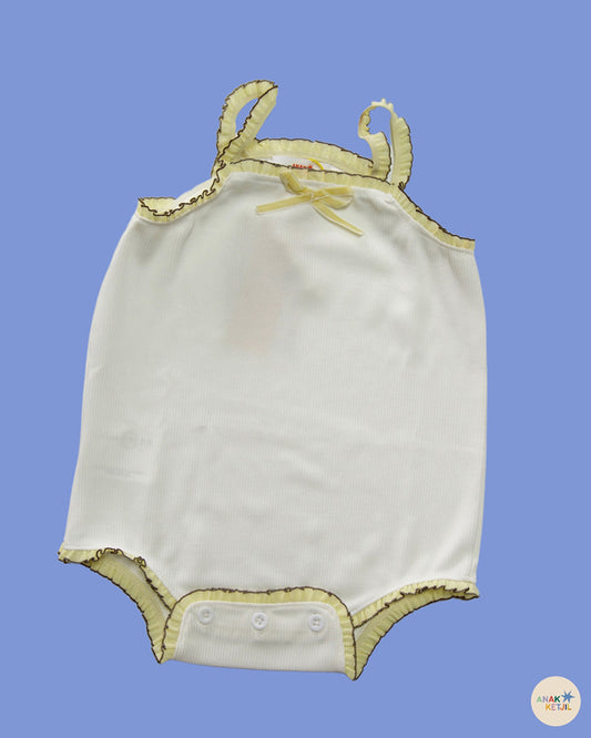 Anak Ketjil Signature Singlet Bodysuit with Frills