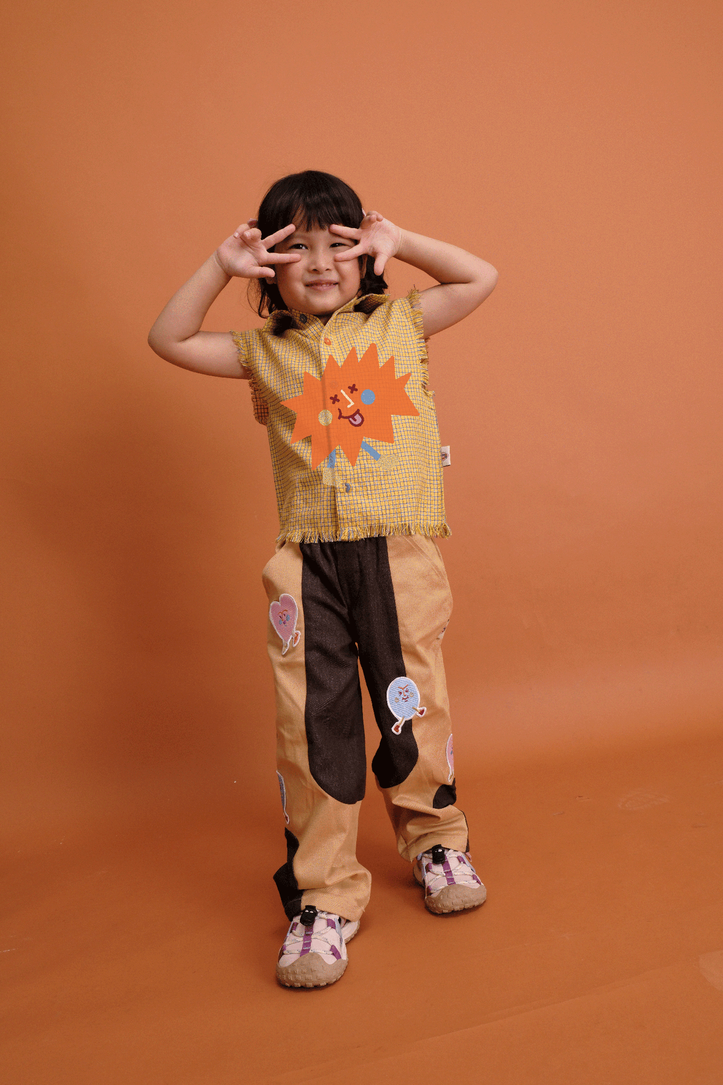 Houndstooth Sleeveless Shirt