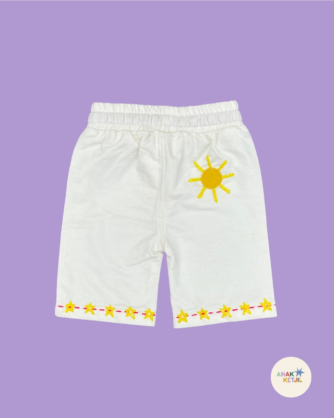 Wide Leg Trackpants in Vanilla