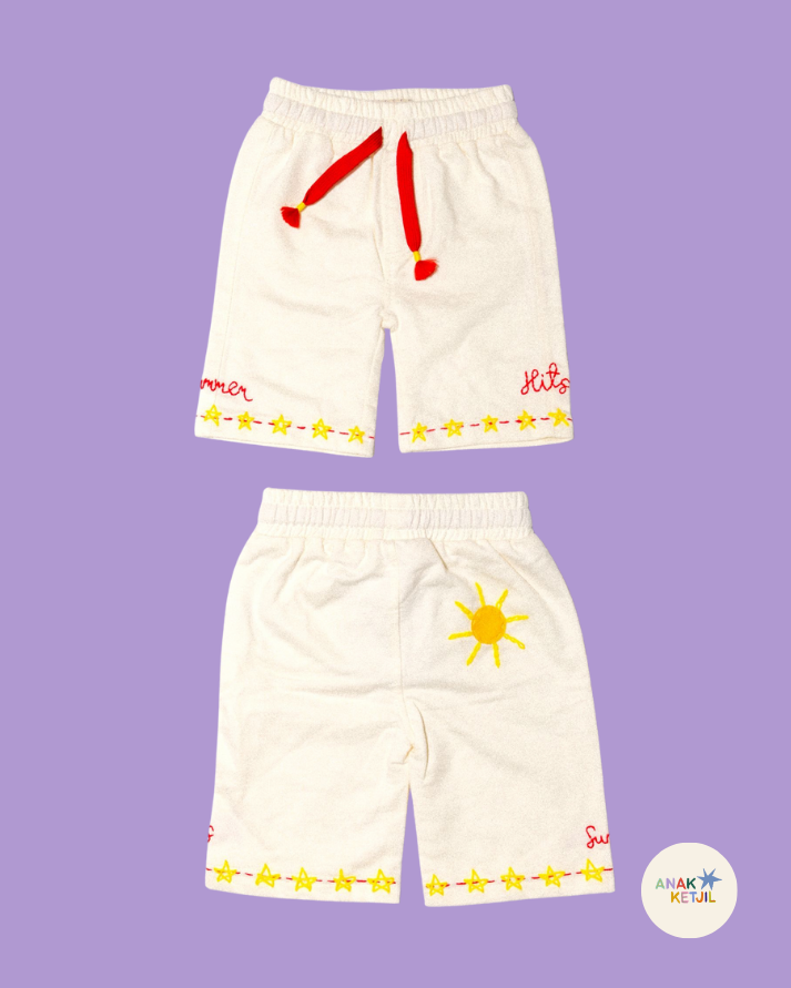 Wide Leg Trackpants in Vanilla