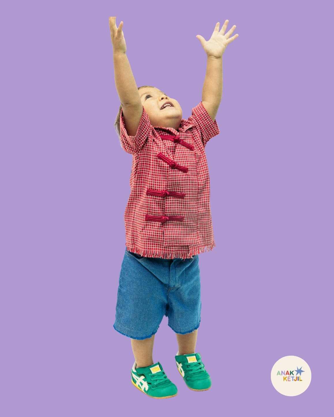 Fiery Red Horse Checkered Shirt