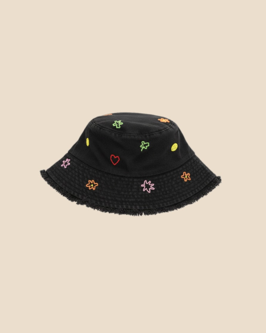 Raw Hem Denim Bucket Hat | ONE SIZE