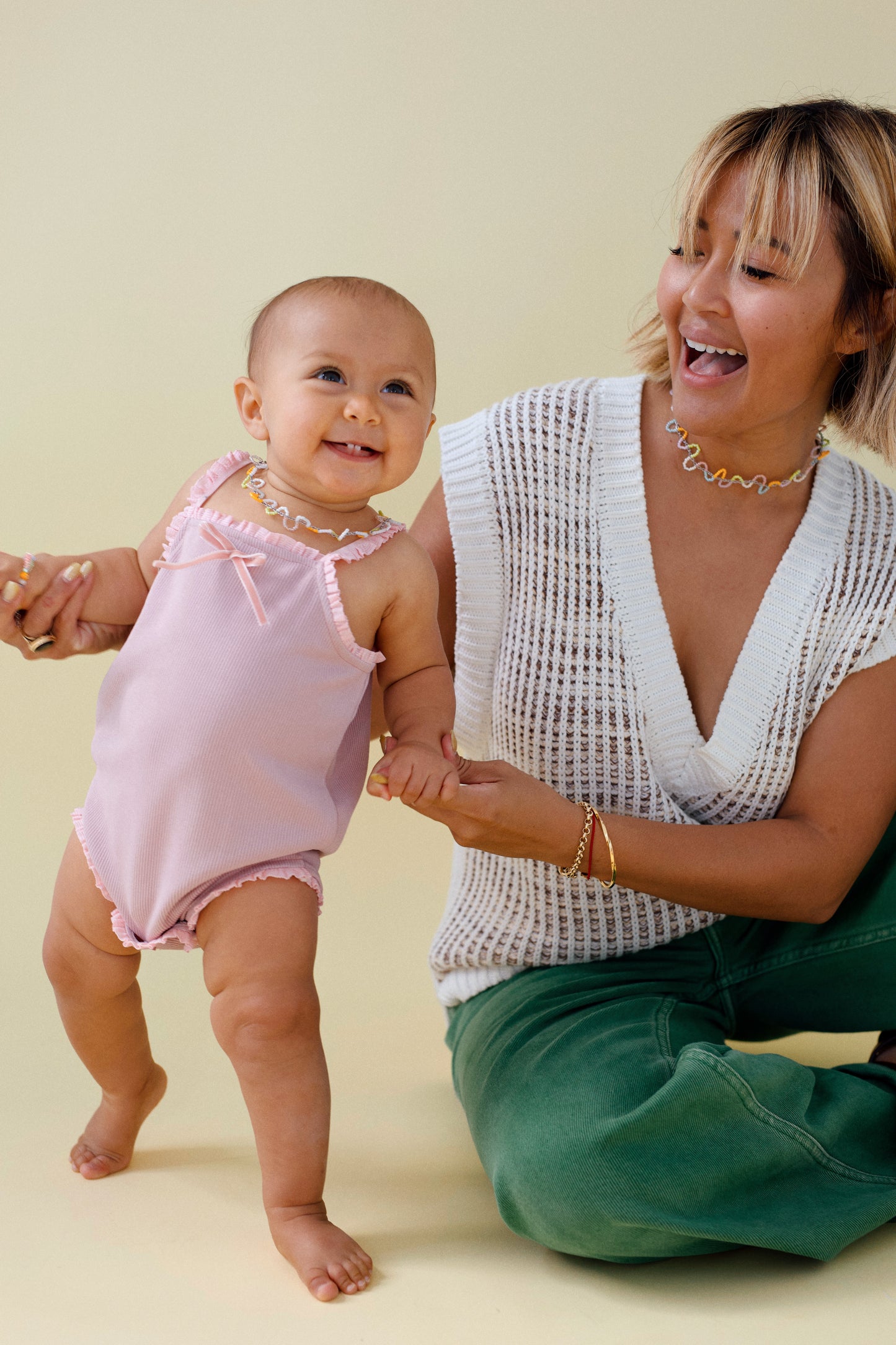 Anak Ketjil Signature Singlet Bodysuit with Frills