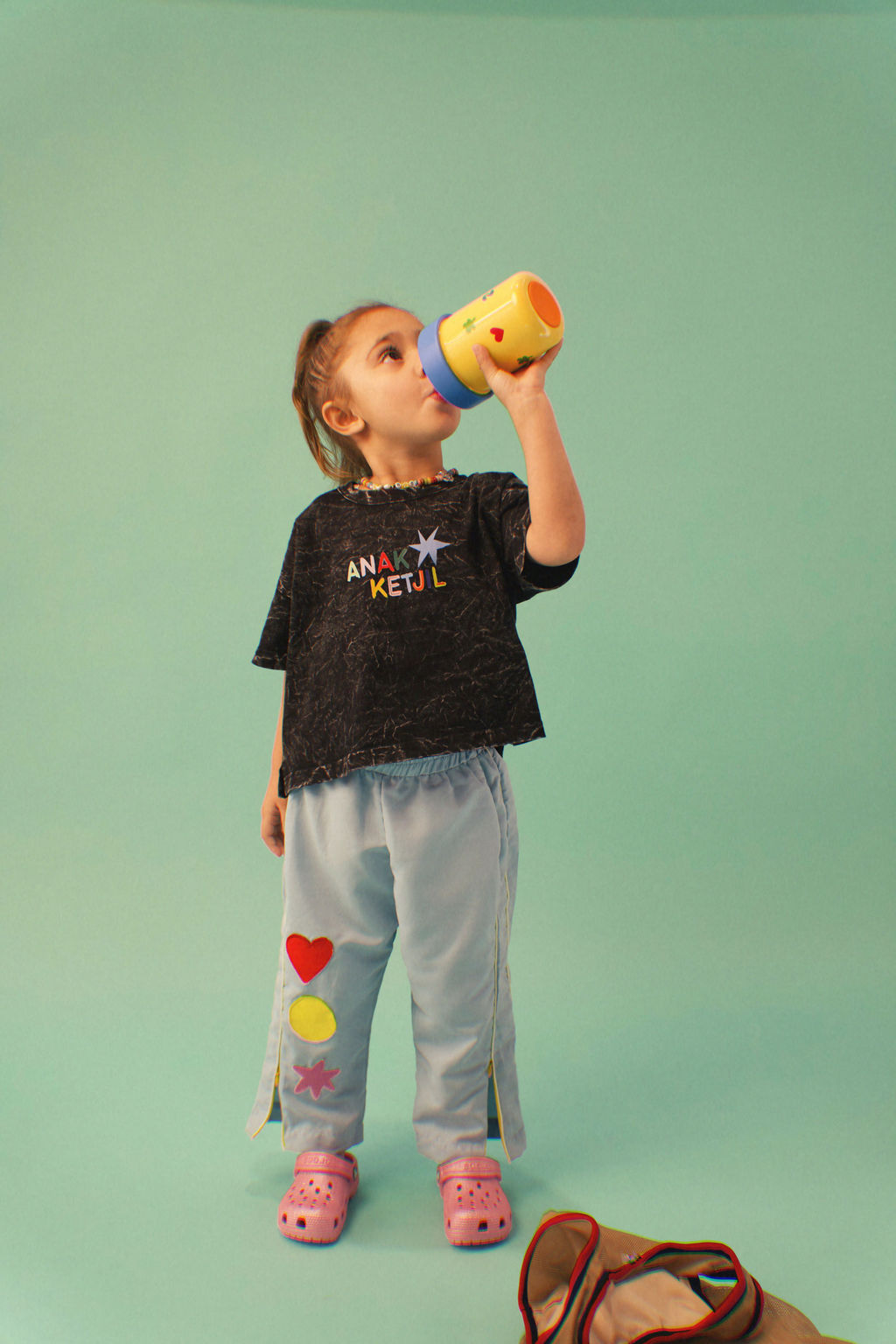 Washed Black Tee | Kids