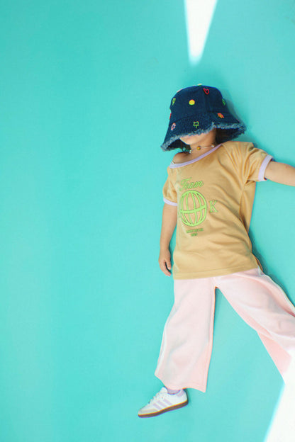 Raw Hem Denim Bucket Hat | ONE SIZE