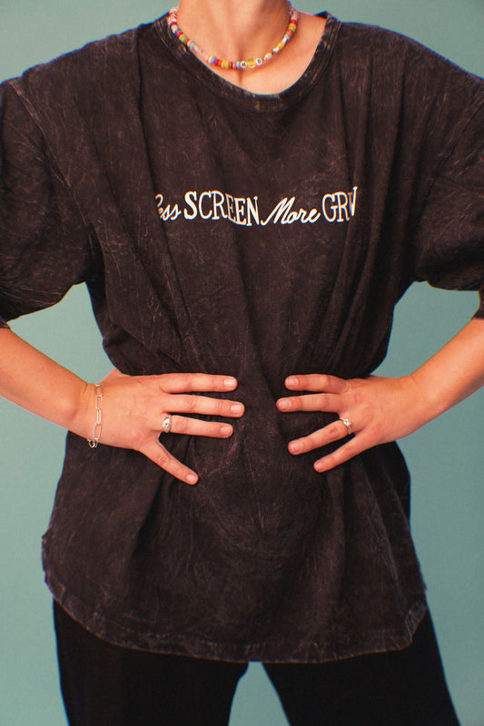 Washed Black Tee | Adult