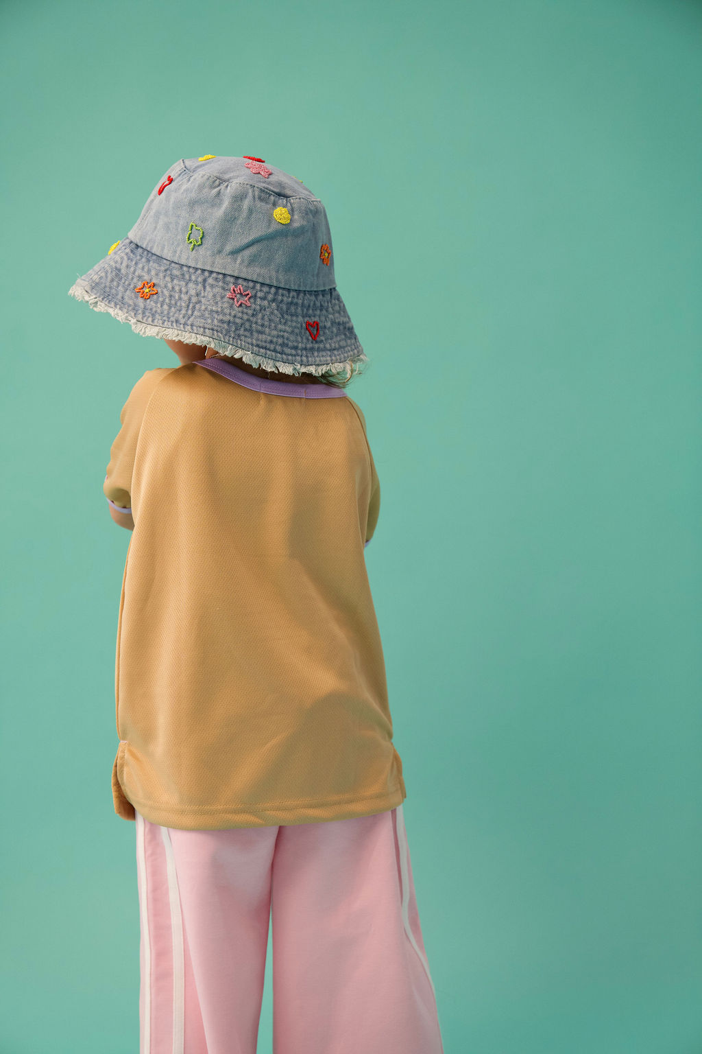 Raw Hem Denim Bucket Hat | ONE SIZE