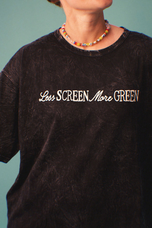 Washed Black Tee | Adult