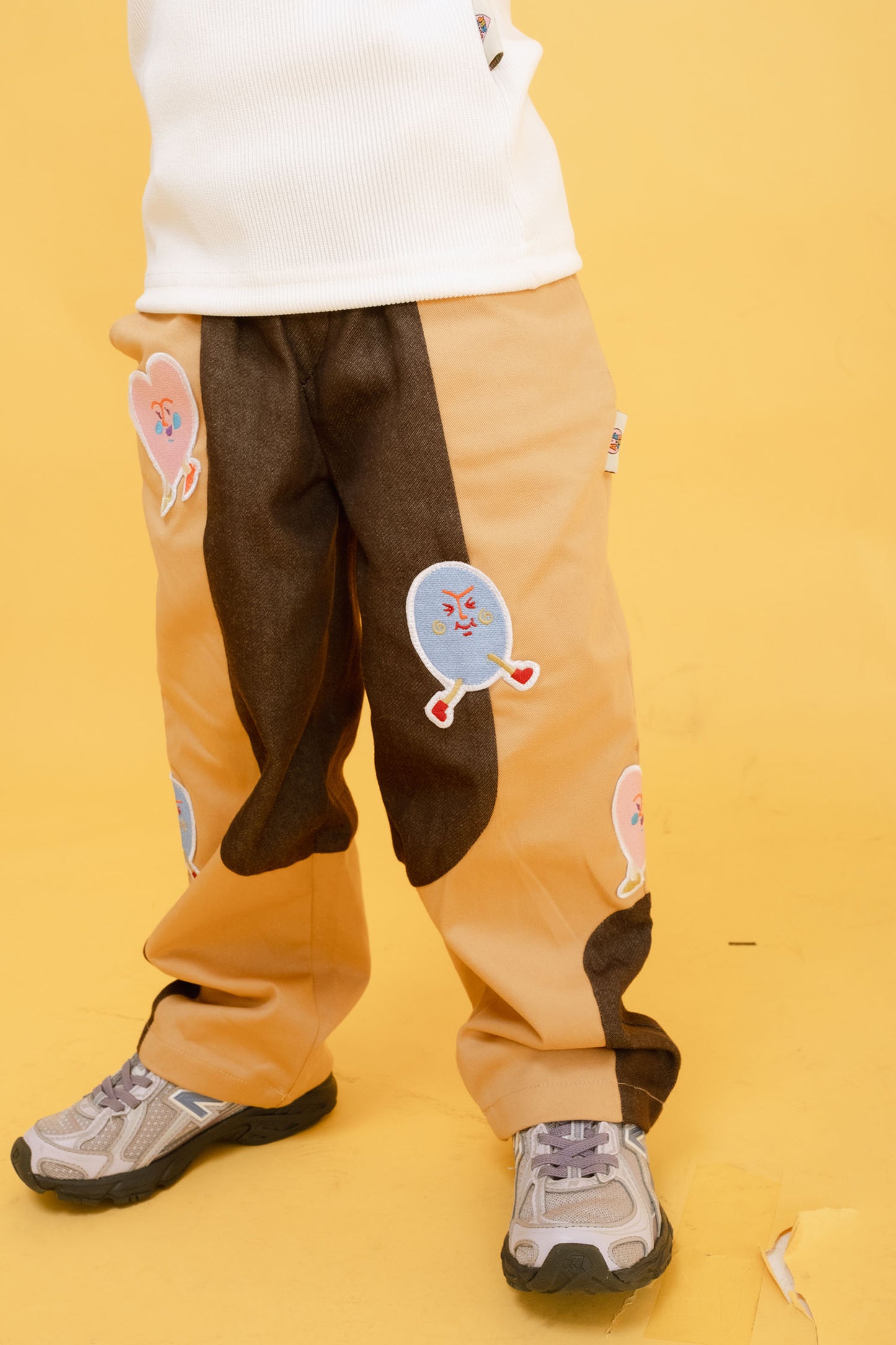 Two Toned Straight Leg Pants