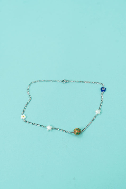 Metal & Beads Necklace