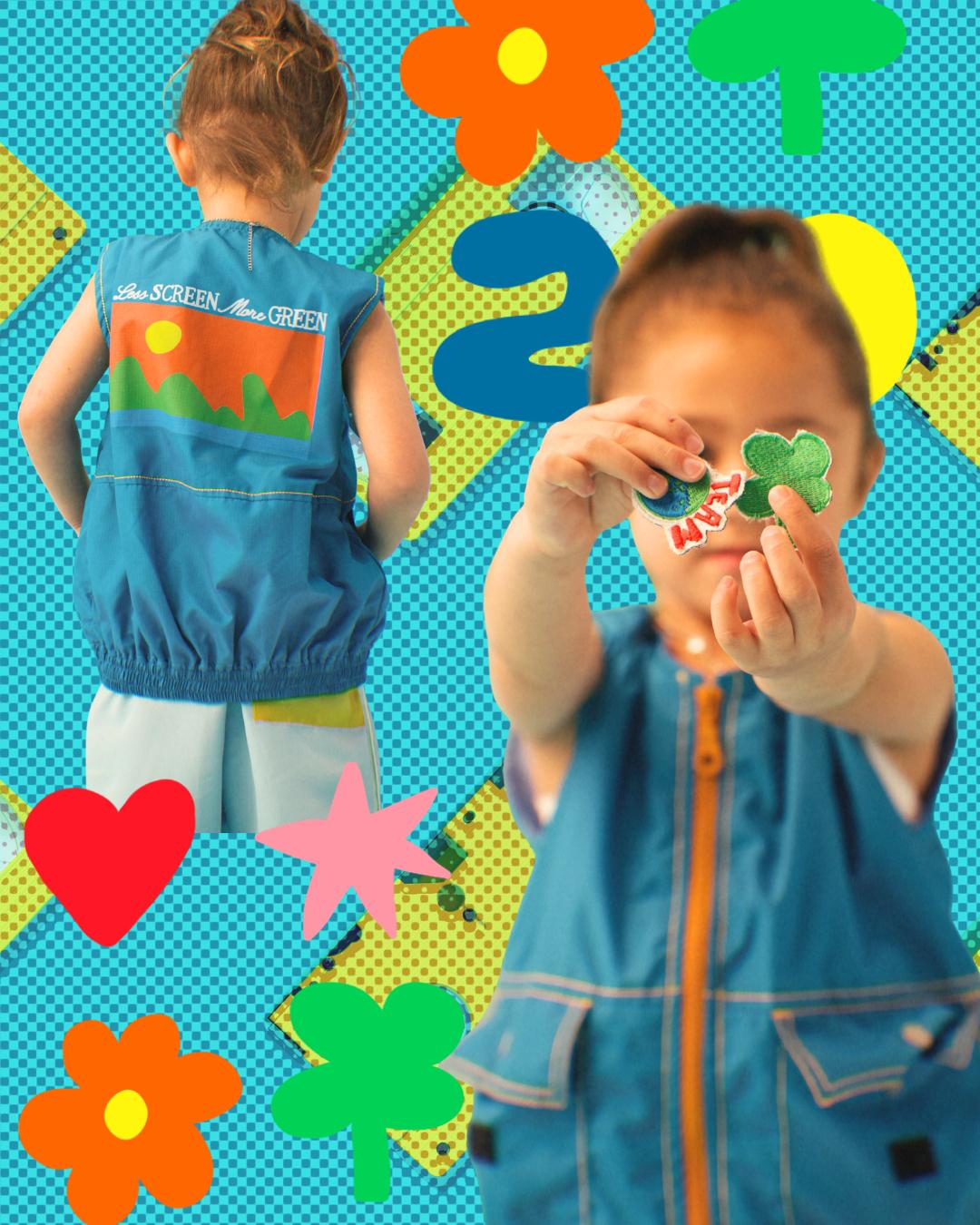 Less Screen More Green Vest
