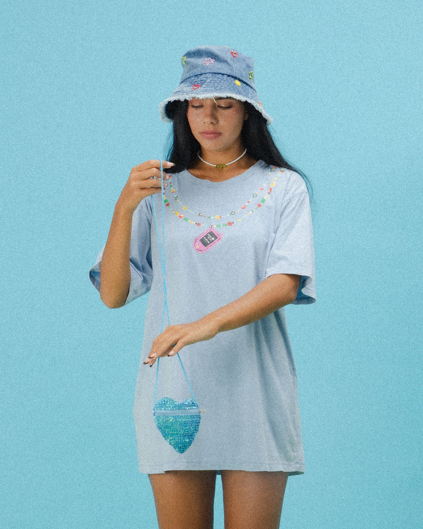 Phone Necklace Tee  |  ADULT