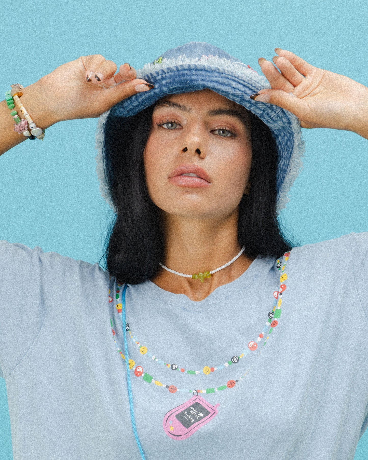 Phone Necklace Tee  |  ADULT